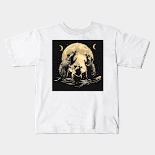 Opossum Moon Worship Kids T-Shirt